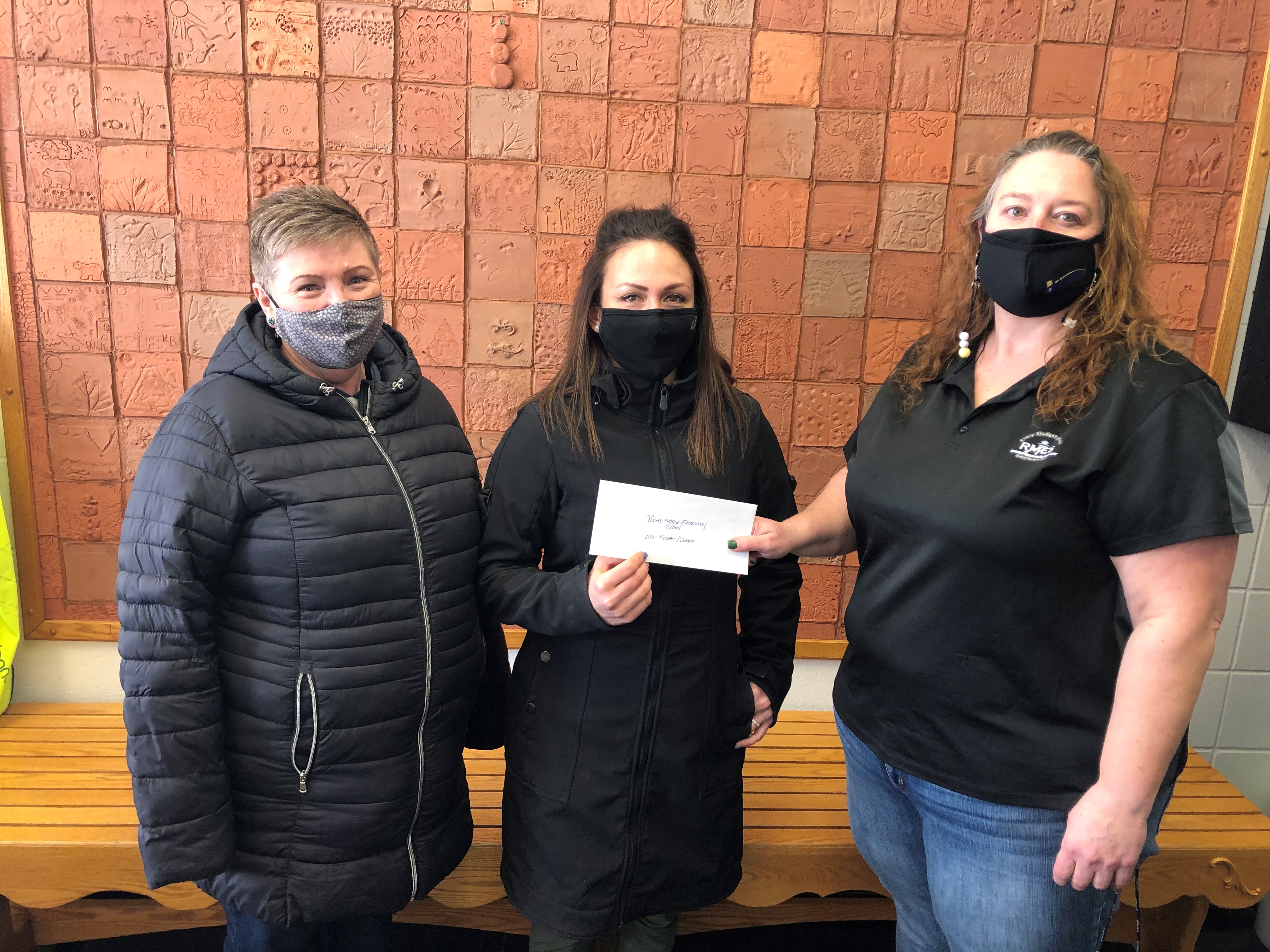 Employee Donation Program. Debbie.Kristen to RMES.jpg